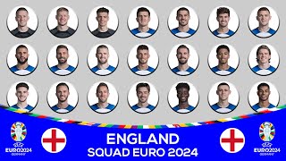 ENGLAND OFFICIAL 26 MAN SQUAD EURO 2024  ENGLAND FINAL SQUAD LIST FOR UEFA EURO 2024 [upl. by Aldredge]