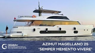 2023 AZIMUT MAGELLANO 25 Semper Memento Vivere  Motor Yacht for sale with Grabau International [upl. by Soloma]