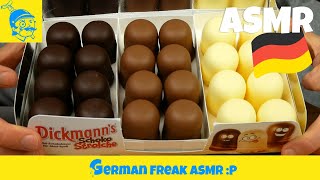 ASMR eating Dickmanns German Schokoküsse Schaumküsse  GFASMR [upl. by Marek]