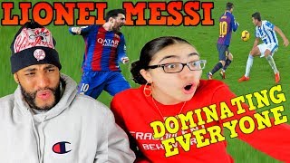 Lionel Messi Dominating Everyone 2019 Dribbling Skills amp Goals REACTION [upl. by Rob]