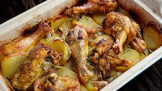 Pollo al horno con patatas y mezcla de especias casera [upl. by Uzzia]