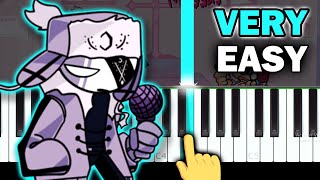 Zavodila  Friday Night Funkin  VERY EASY Piano tutorial [upl. by Ecirtap714]