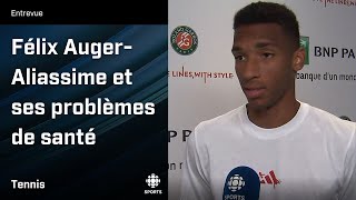 La malchance frappe Félix AugerAliassime à RolandGarros [upl. by Atig]