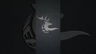 Deer logo design tutorial using Adobe illustrator art shorts [upl. by Ardehs]