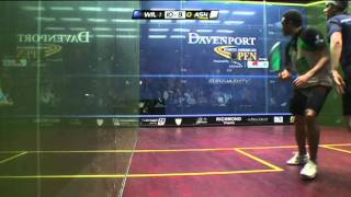 Squash  James Wilstrop v Ramy Ashour Final Highlights Davenport North American Open Squash 2012 [upl. by Htez]