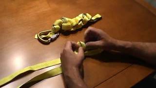 How to Tie and Store a Rescue Webbing Loop [upl. by Lilllie]