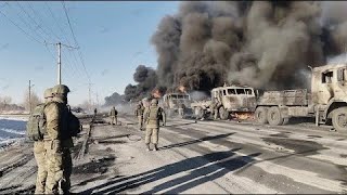 Brutal NATO Military Vehicle Ambush on Russian Troops Hiding in Trenches  See What Happened [upl. by Massab696]