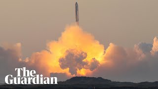 SpaceX l Starship rocket booster explodes after blast off [upl. by Clyde]