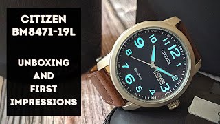 Citizen Eco Drive BM847119L Unboxing and first impressions [upl. by Awjan765]