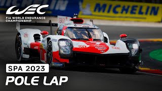 Pole Lap Kamui Kobayashi I 2023 6 Hours of Spa I FIA WEC [upl. by Alikam]