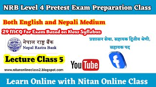 NRB Level 4 Pretest Exam Preparation Class Lecture Class 5 [upl. by Ron]