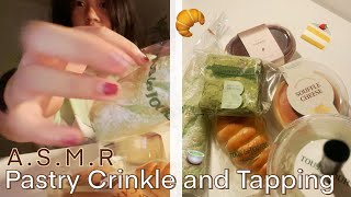 ASMR Pastry Crinkling and Tapping 🥐🍰♥️  Tous Les Jours [upl. by Aseretairam]