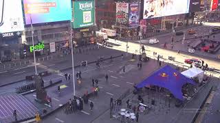 EarthCam Live Times Square in 4K join people NY sub [upl. by Refinnaj]