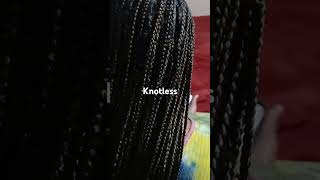 Knotles box braids fypシ゚viral braiders braidingstyles done trending trendingshorts [upl. by Ledah]