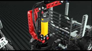 LEGO Technic 8049 Tractor with Log Loader Animation [upl. by Akerdnahs217]