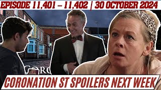 Coronation Street spoilers Episode 11401 – 11402  Dev’s Grand Romantic Gesture for Bernie [upl. by Ennyrb]