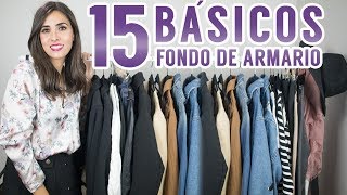 15 básicos que no pueden faltar en tu fondo de armario  Moda [upl. by Isabea]