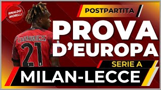 ▶ MILANLECCE 30 IL POSTPARTITA CON RINALDO MORELLI [upl. by Nirel866]