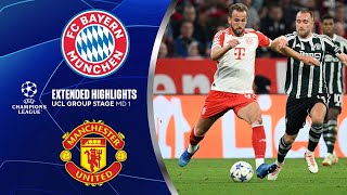 Bayern vs Manchester United Extended Highlights  UCL Group Stage MD 1  CBS Sports Golazo [upl. by Ellehcin]