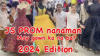 JS PROM nanaman  May Gown ka na ba 2024 updates  Divisoria Vlog [upl. by Leksehc]