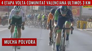 VUELTA COMUNIDAD VALENCIANA 2024 ETAPA 3 TOP10 DE LA CARRERA ULTIMOS 3 KM [upl. by Prussian]