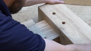 Timber Framing Mortise amp Tenon [upl. by Zaid542]