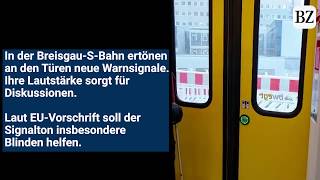 So hören sich die viel diskutierten Warnsignale in der neuen BreisgauSBahn an [upl. by Yanat681]