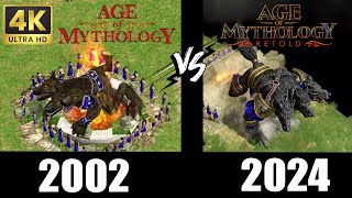 Age Of Mythology Vs Age Of Mythology Retold 4K Ultra HD [upl. by Azilem]