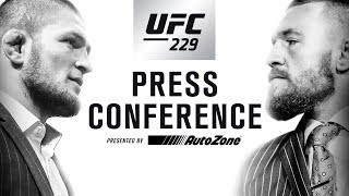 UFC 229 Press Conference Khabib vs McGregor [upl. by Llenrahs419]