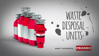 Franke Waste Management  Turbo Elite Waste Disposers  Installation  English [upl. by Boothe]