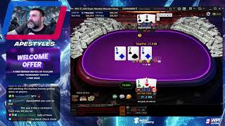 DAY 2 1k Prime 10k buyins and Venom WPT GTO BBZ [upl. by Anwahsed127]