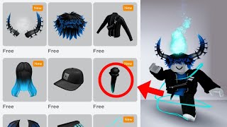 18 FREE BLACK AND BLUE ITEMS ROBLOX EASY TO GET 2024 [upl. by Barnie]