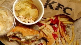 KFC Eating  BOSS  Coleslaw  Mash amp Gravy  French Fries [upl. by Acinnej]