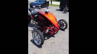 Reverse trike Hayabusa trike custom swingarm [upl. by Pickard]