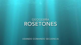 Rosetones con Geogebra [upl. by Eenaj]