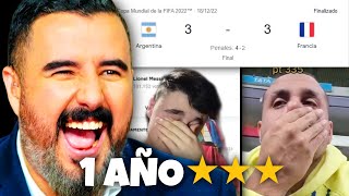 UN AÑO DE ARGENTINA CAMPEON DEL MUNDO RECOPILACION DE PERIODISTAS E INFLUENCERS ANTI MESSI [upl. by Andromeda]