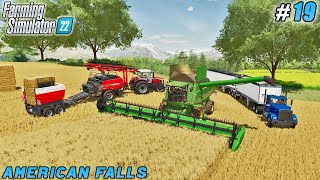 Soil Prepping and Wheat Sowing AfterContract Straw Collection  American Falls Farm  FS 22  19 [upl. by Aidaas]