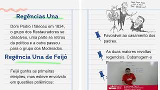 8º Ano História  Cap 10 Regências A Unidade Ameaçada Professor Anderson Leôncio [upl. by Adnyleb358]