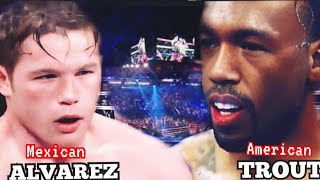 CANELO ALVAREZ vs AUSTIN TROUT highlights canelo austin [upl. by Maurizia611]