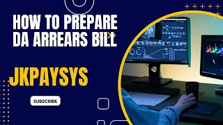 4 percent DA Arrears Bill preparation and print  jkpaysys da arrears  sshareb [upl. by Llered]