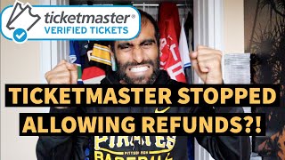 TICKETMASTER REFUND POLICY UPDATE FOR CANCELLED AND POSTPONED EVENTS  TICKET REFUND PLAN [upl. by Ennovehc]