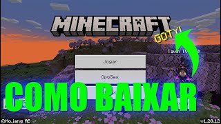 COMO BAIXAR E INSTALAR O MINECRAFT WINDOWS10 ATUALIZADO 2024 [upl. by Shiff804]