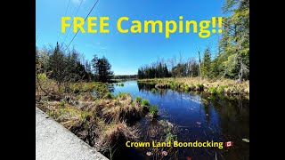 Crown Land Camping  FREE Camping  Northern Ontario [upl. by Ries252]