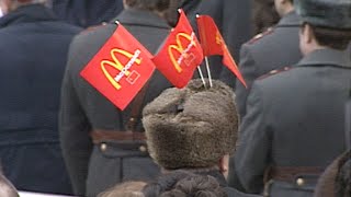 1990 First McDonalds opens in Moscow [upl. by Mirella456]