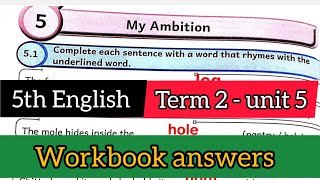 5th english workbook answers  An ambition workbook answers  5th English term 2 unit answers [upl. by Assisi]