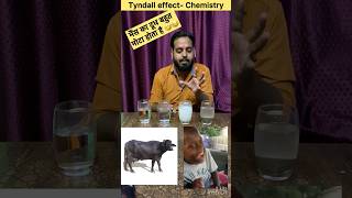 Tyndall effect  Chemistry  Class 9101112 experiment science tyndalleffect viralvideo [upl. by Oine503]