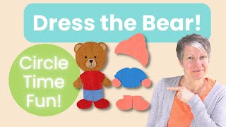 Help Bear Get Dressed Fun Circle Time Felt Board Activity for Kids [upl. by Odlanor]