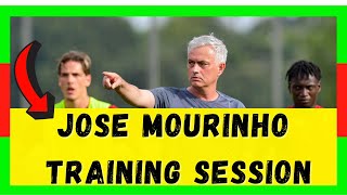 📢AS Roma  Jose Mourinho Training Session2021 [upl. by Ecnarrat]