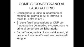 Esami di Laboratorio su urine delle 24 ore [upl. by Chi]