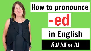 ED PRONUNCIATION in English  id d or t with QUIZ at the end [upl. by Attolrahc]